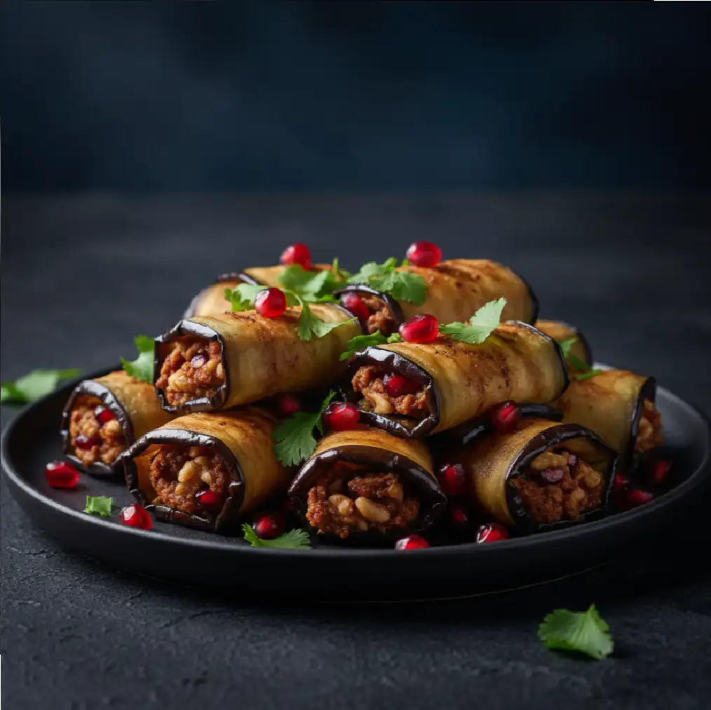 Рулет из баклажан