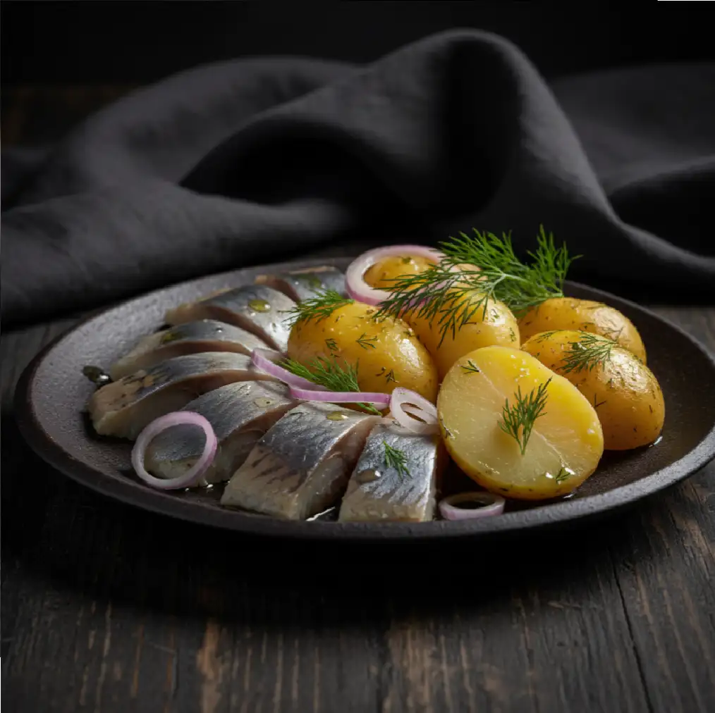 Сельдь с картошкой